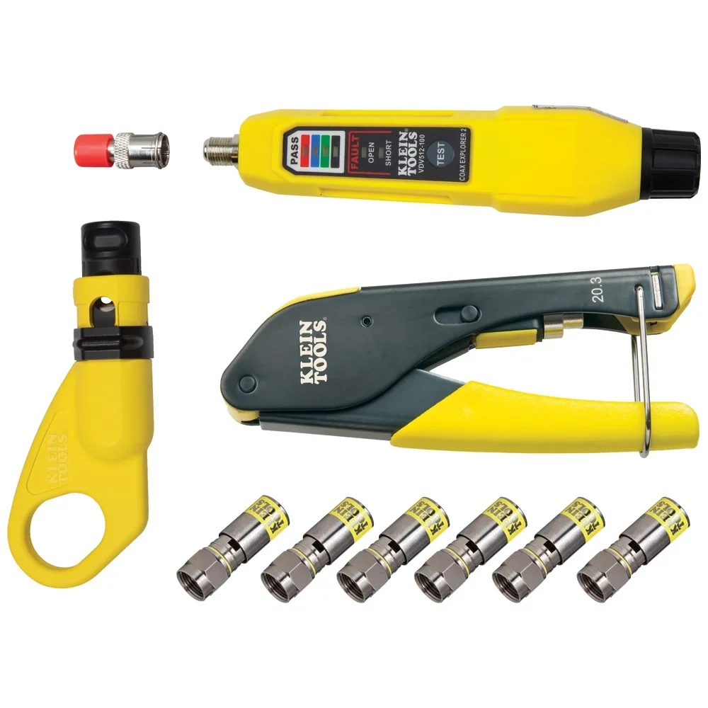 Klein Tools VDV002-818 Coax Installation & Test Kit 6797
