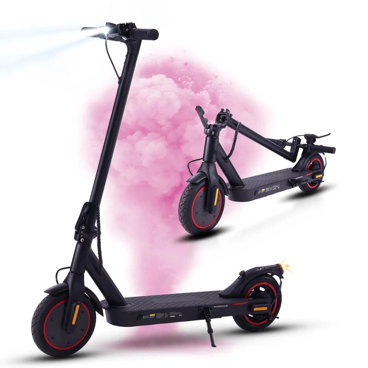 iHoverboard 8.5"Electric Scooters,350W Adult Foldable Electric Scooter, Up to 21 MPH &24-34km Long-Range Portable Commuting Scooter 7966