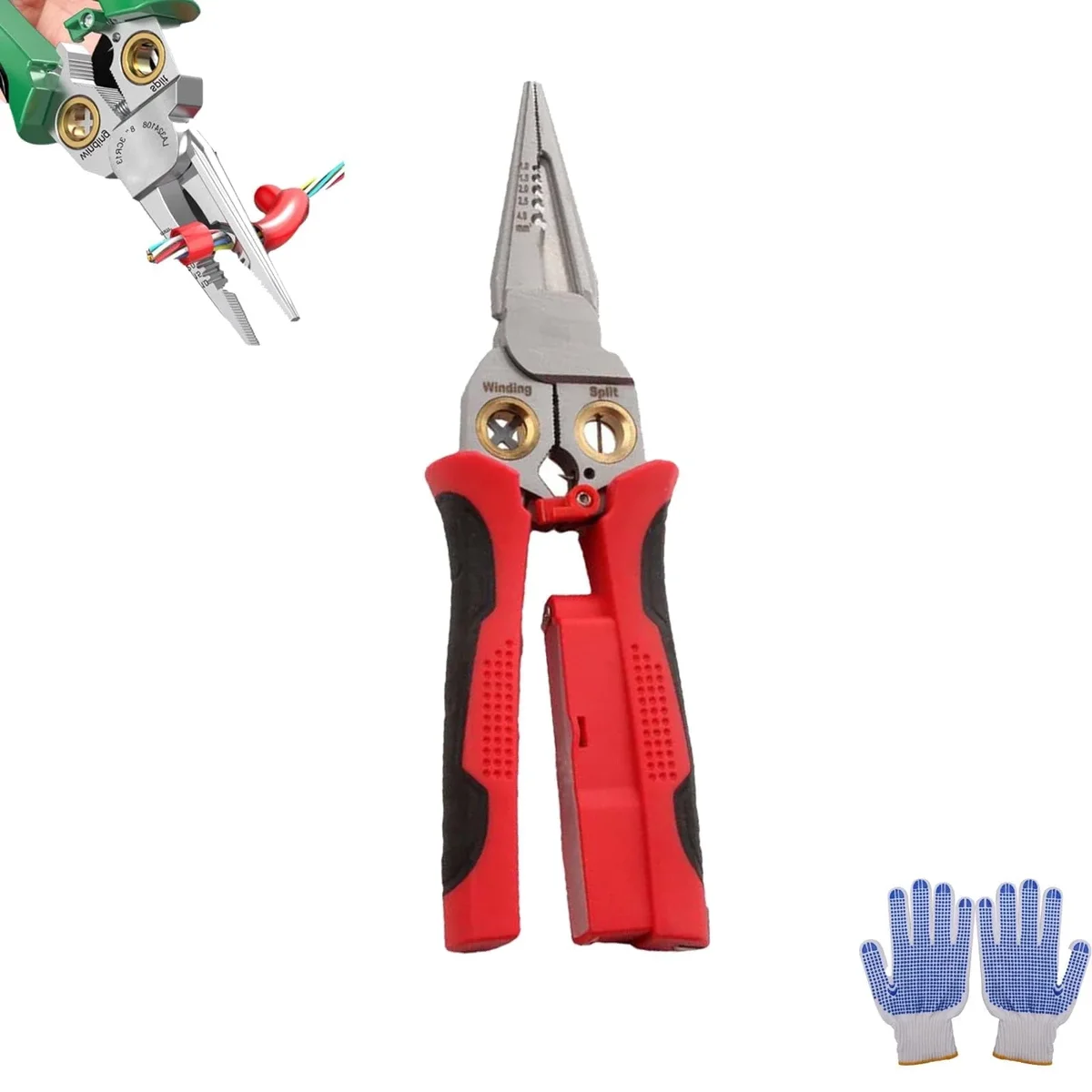NOBRAND Seese Wire Stripper, 8 in 1 Wire Stripper, Pinzas De Electricidad, Electric Pliers, Pro Multicraft Wire Stripping Tool, Electric Wire Stripping T 9155