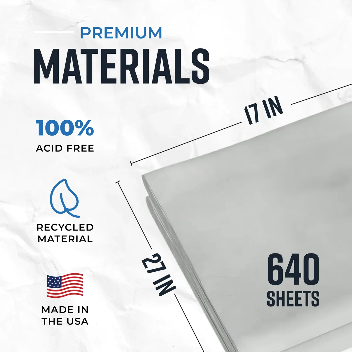 Bryco Goods Packing Paper Sheets for Moving - 20lb - 640 Sheets of Newsprint Paper - Must Have in Your Moving Supplies - 27" x 17" - Made in USA 8681