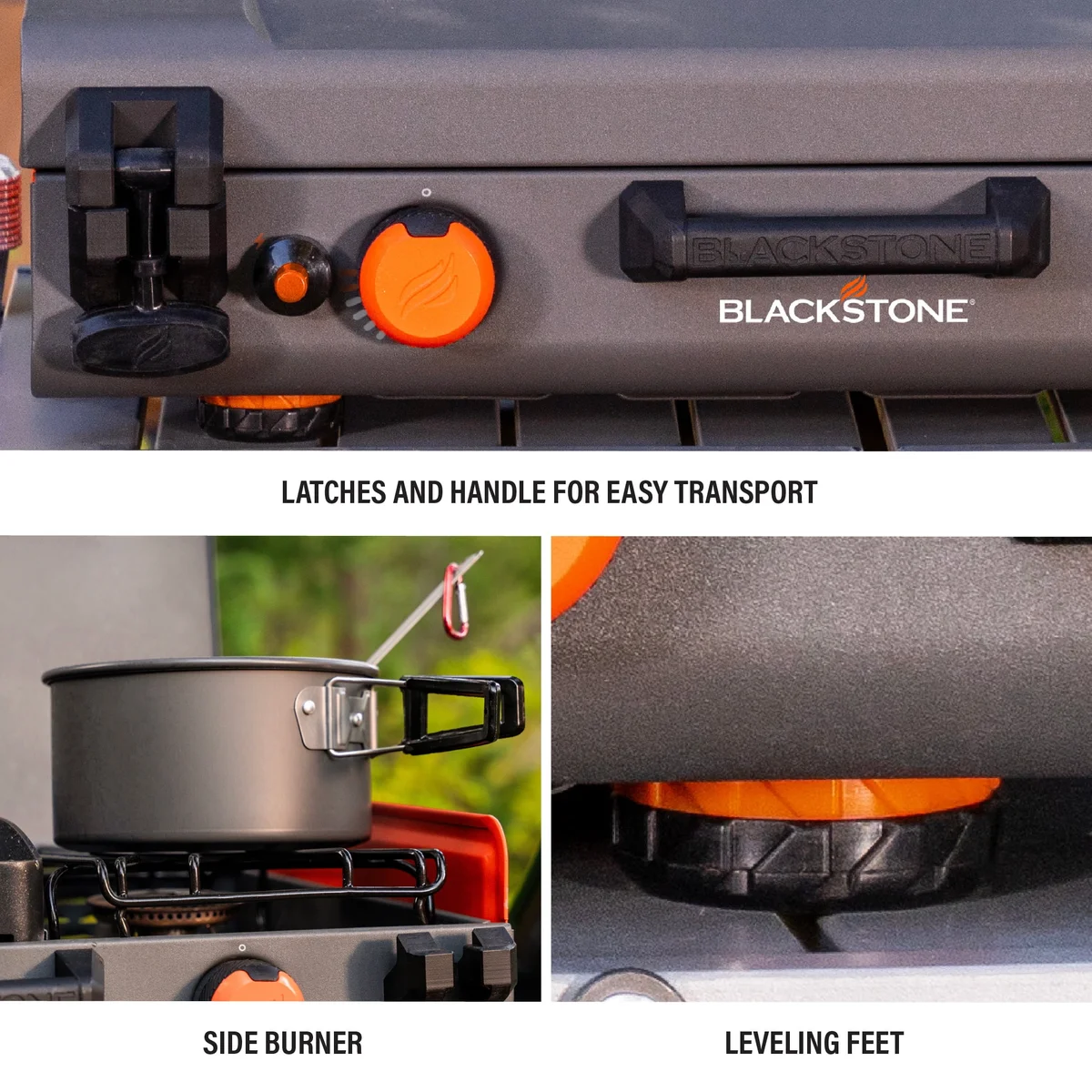 Everdaily Essentials Adventure Ready 12"x14" Propane Camping Griddle with Side Burner Ref. 2218