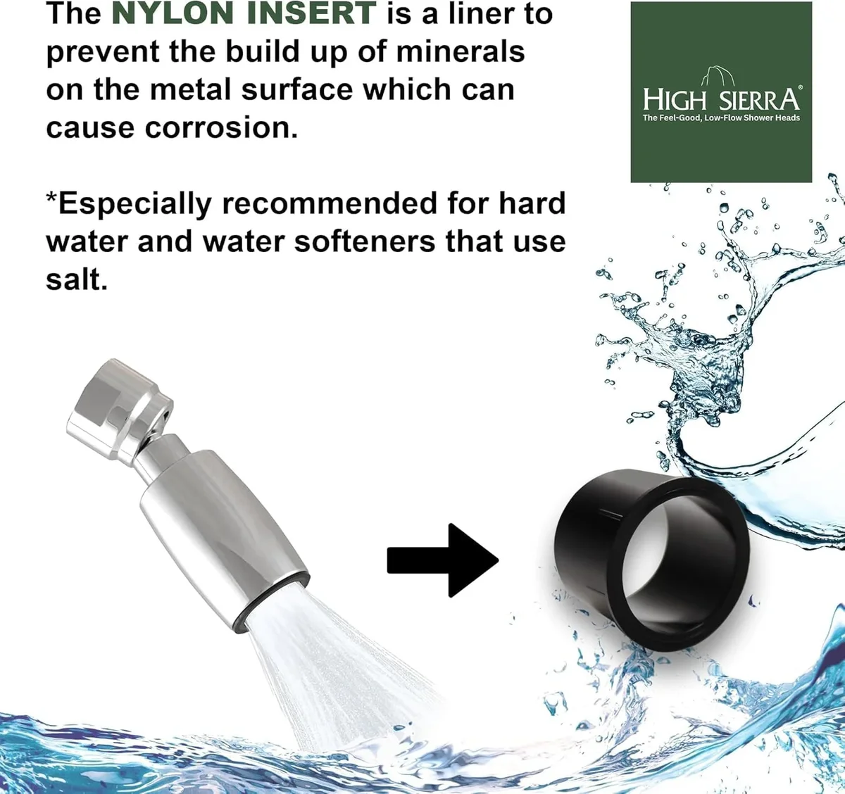 Everdaily Essentials ® Solid Metal 1.5 GPM Low Flow Shower Head: Polished Chrome Ref. 7941