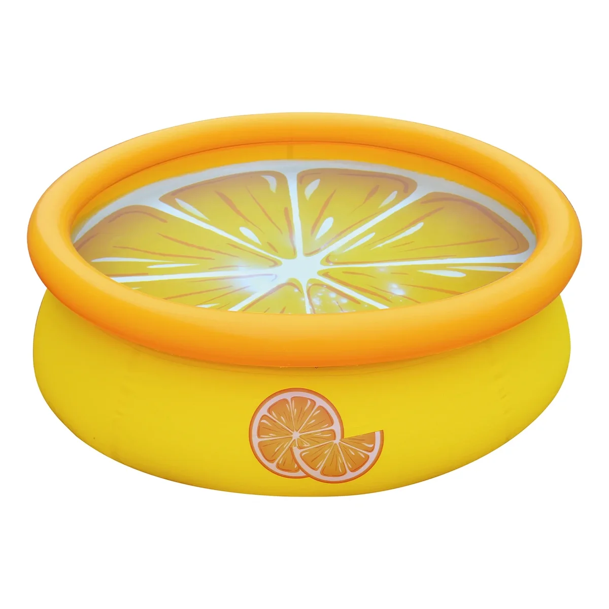 JLeisure Sun Club 17789 5' x 16.5" 3D Orange Inflatable Outdoor Backyard Kids Swimming Pool 2191