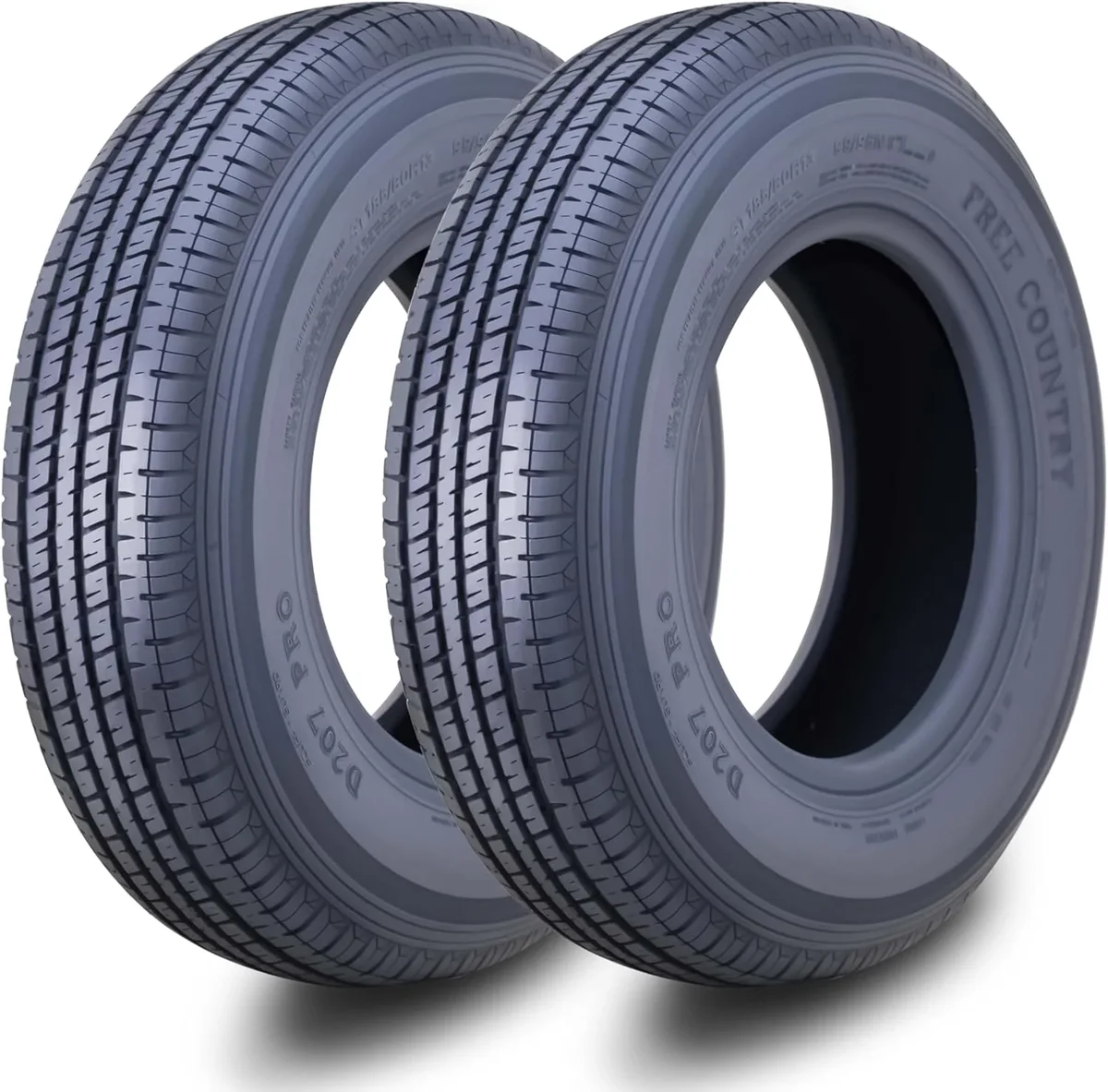 Everdaily Essentials Premium ST185/80R13 8PR LR D w/Side Scuff Guard Trailer Tire, Set of 2 4886