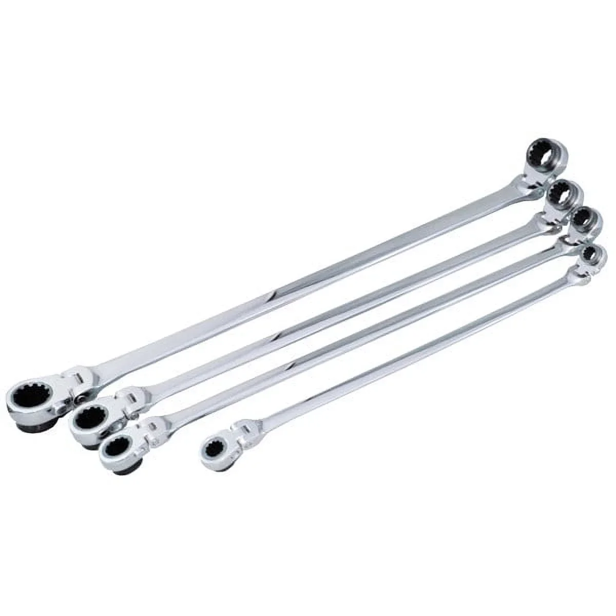 Platinum Tools 99750 4-Piece 8 SAE XL Ratcheting Wrench Set 0120