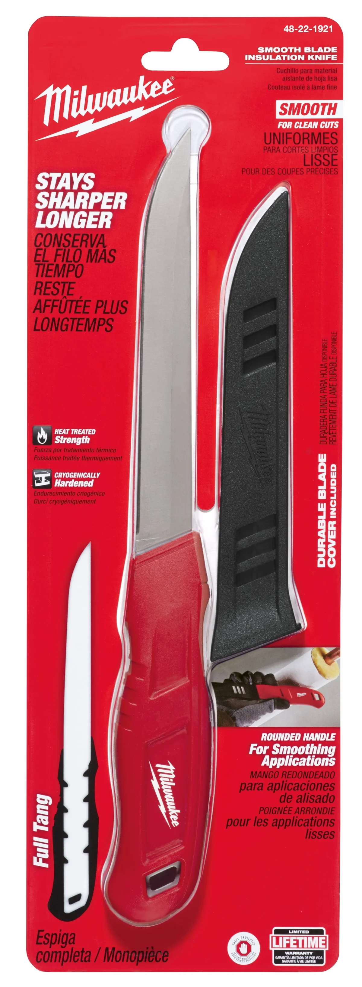 Milwaukee 48-22-1921 Smooth Blade Insulation Knife 8276