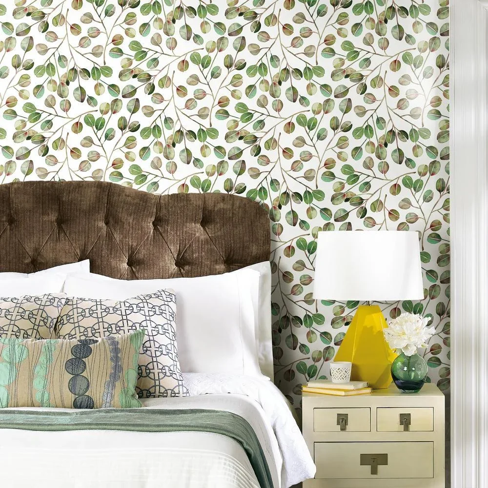 Everdaily Essentials Cat Coquillette Eucalyptus Peel and Stick Wallpaper 2565